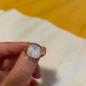 Coach pink opal ring